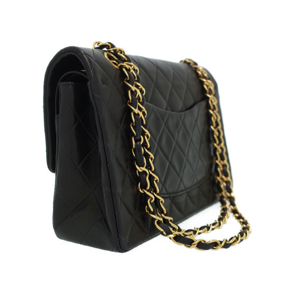Chanel Matelasse Classic Handbag 25 Chain Shoulder Bag Black